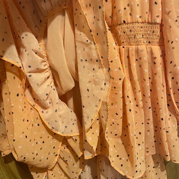 Jecci five women lace dress(orange) - Picture 4 of 5